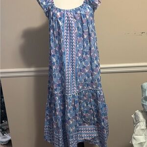 Simply Southern XL Blue and Pink Dress